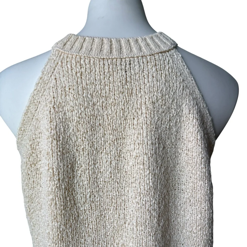J. Crew High-neck Sweater Tank in Ecru, Sz L - Picture 12 of 16